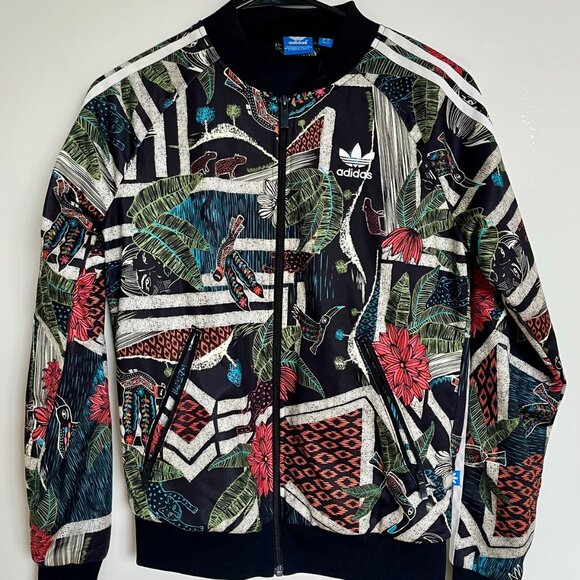 Adidas XioFloresta Rita Jungle Track Jacket Sz S - Picture 4 of 10